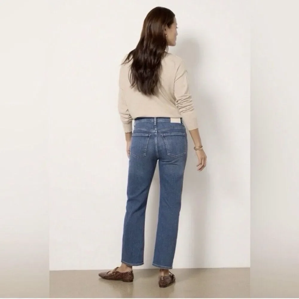 Citizens of Humanity Zurie Straight Leg Jeans Eugene Wash Comfort Stretch NWT 33